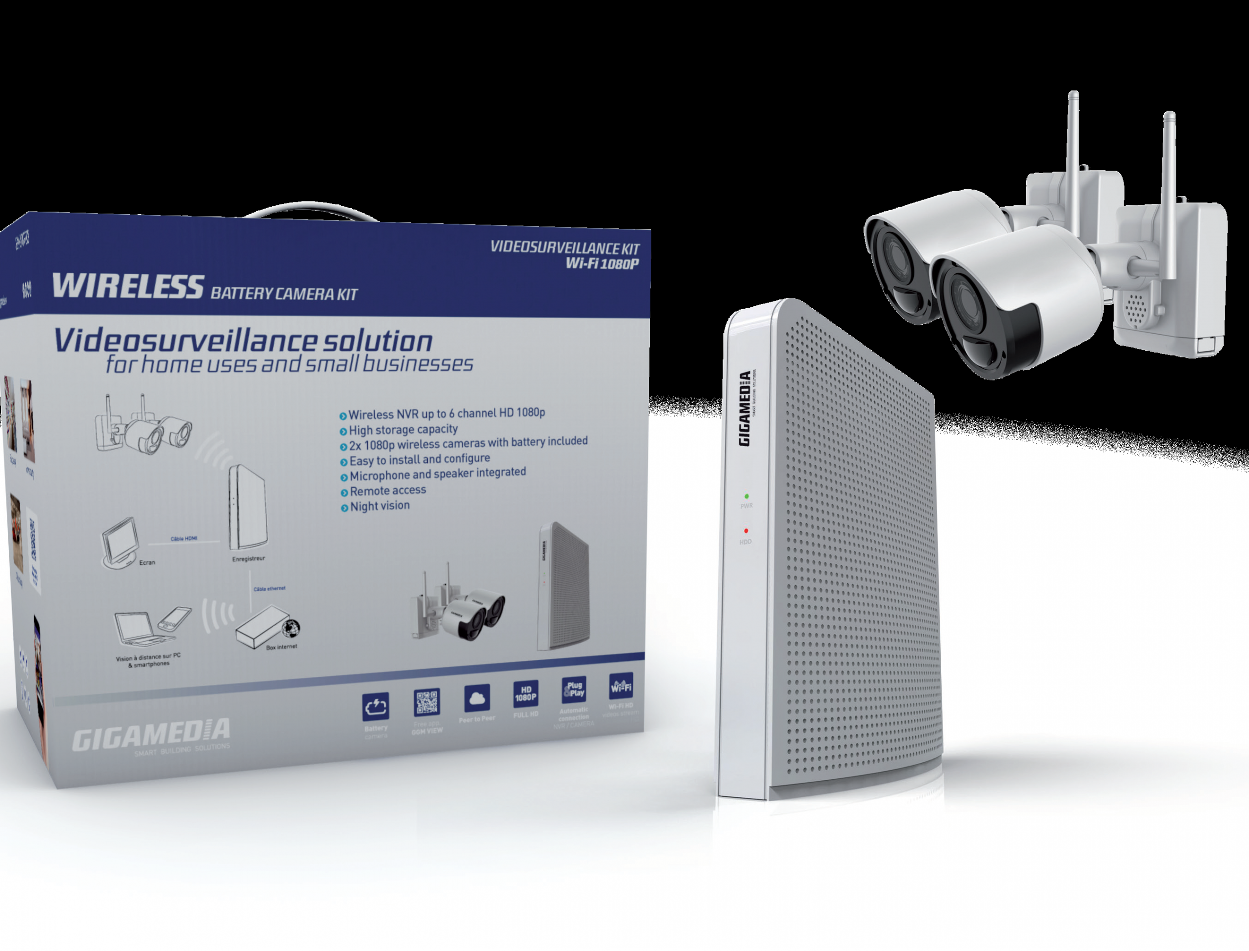 IP Video Surveillence Kits for domestic and small business security from Gigamedia